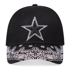 Paisley Print Cotton Baseball Cap Hip Hop Sun Hat