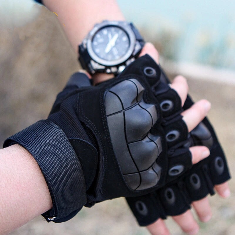 Tactical Half Finger Gloves for Outdoor Air Gun Climbing Combat