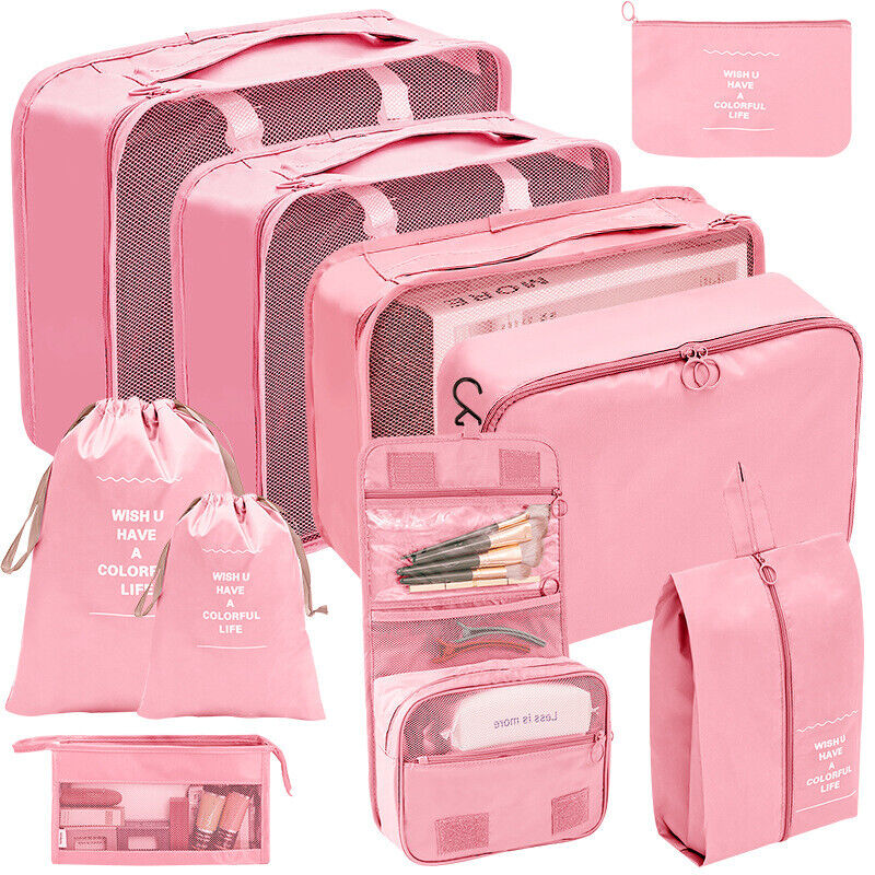 10 Pcs Travel Luggage Bags Dustproof Organizer Portable Storage