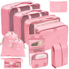 10 Pcs Travel Luggage Bags Dustproof Organizer Portable Storage
