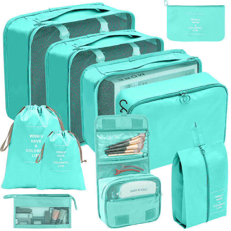 10 Pcs Travel Luggage Bags Dustproof Organizer Portable Storage