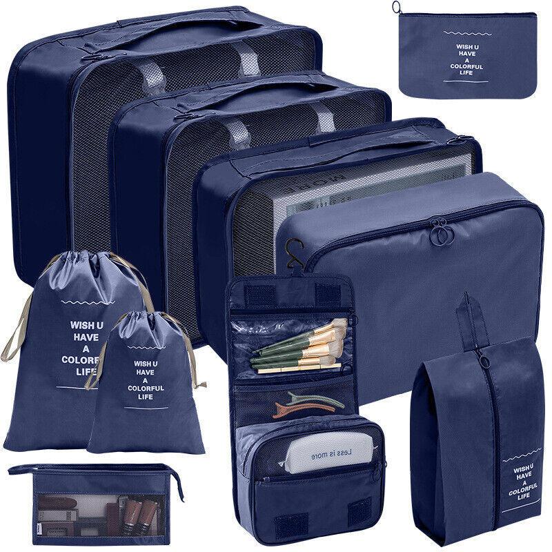 10 Pcs Travel Luggage Bags Dustproof Organizer Portable Storage