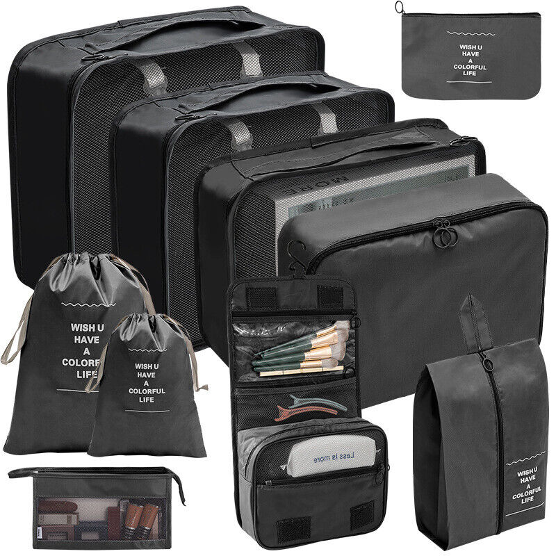 10 Pcs Travel Luggage Bags Dustproof Organizer Portable Storage