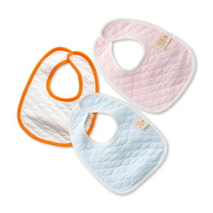 Newborn Baby Bib Thick Double Layer Quilted Pure Cotton Baby Saliva Towel