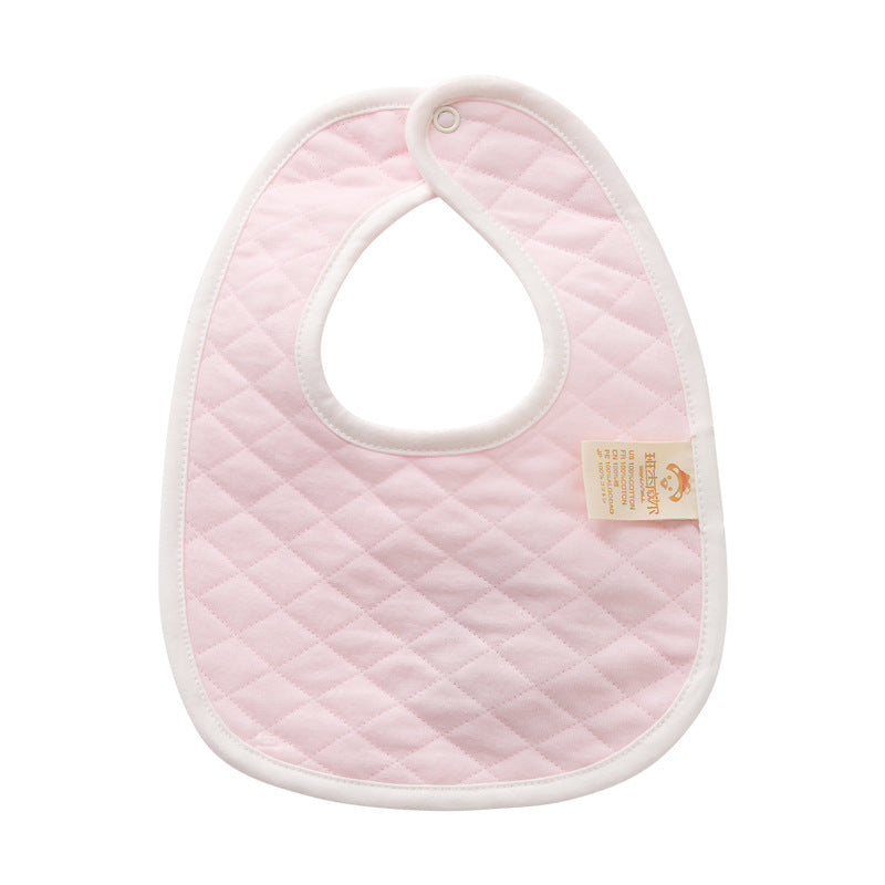 Newborn Baby Bib Thick Double Layer Quilted Pure Cotton Baby Saliva Towel