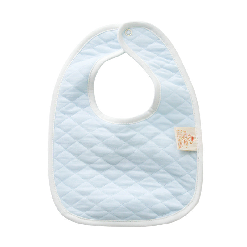Newborn Baby Bib Thick Double Layer Quilted Pure Cotton Baby Saliva Towel