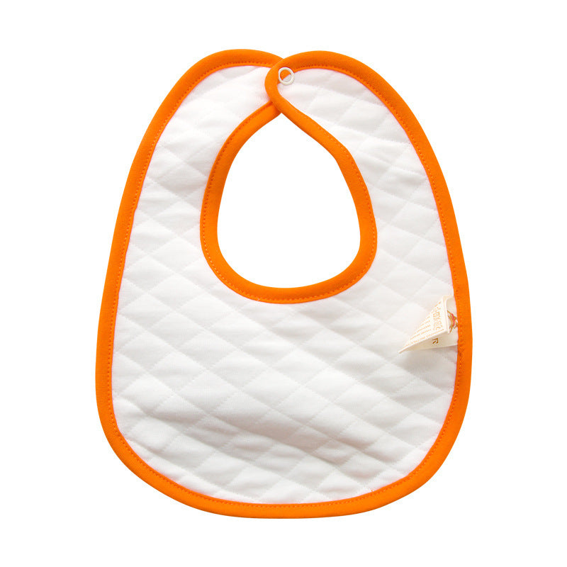 Newborn Baby Bib Thick Double Layer Quilted Pure Cotton Baby Saliva Towel