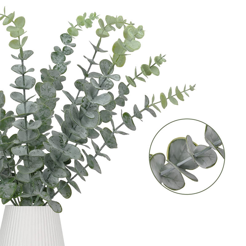12pcs Artificial Eucalyptus Leaves Green Branches Wedding Party