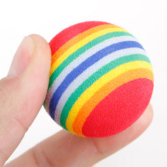Interactive Rainbow Ball Cat Teaser Toy Fun Pet Supplies
