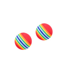 Interactive Rainbow Ball Cat Teaser Toy Fun Pet Supplies