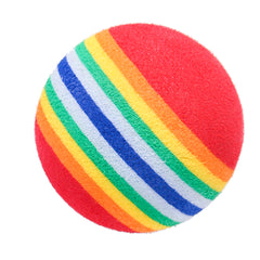 Interactive Rainbow Ball Cat Teaser Toy Fun Pet Supplies
