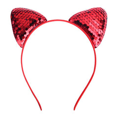 Sequined Cat Ears Hair Hoop Head Accessory for Girls