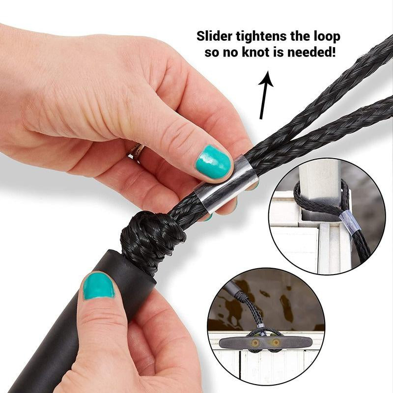 2pcs 121 Boat Bungee Dock Lines Protect Watercraft No Damage