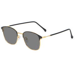 Men's Vintage Alloy Sunglasses Photochromic Lenses Anti Glasses
