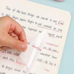50 Sheets Transparent Sticky Notes Waterproof & Minimalist