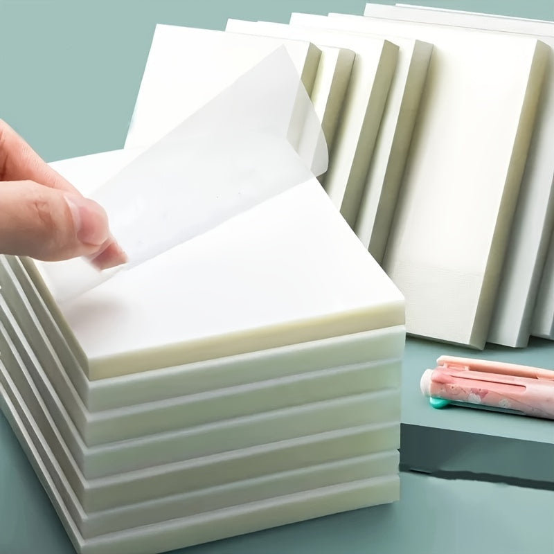 50 Sheets Transparent Sticky Notes Waterproof & Minimalist