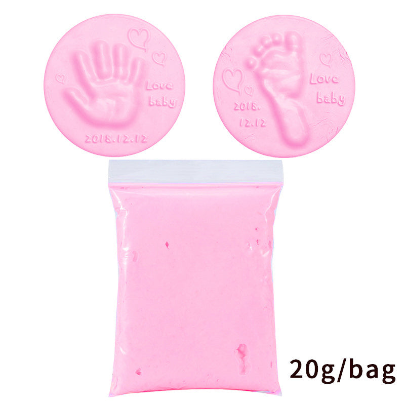 Baby Footprint Air Drying Soft Clay Hand Foot Imprint Kit