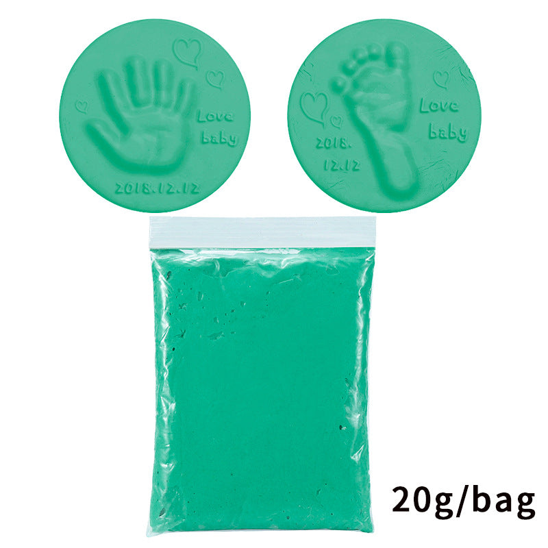 Baby Footprint Air Drying Soft Clay Hand Foot Imprint Kit