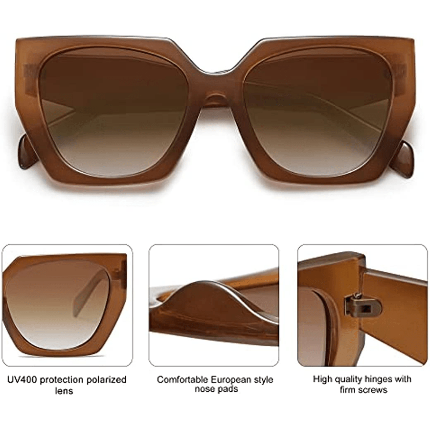 Polarized Cat Eye Sunglasses Retro UV400 Sun Shades Glasses