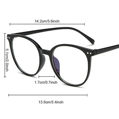 2pcs Light Blocking Glasses Clear Lens Anti Eyestrain Computer Gaming Glasses