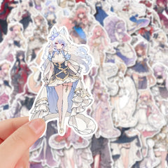 54pcs Anime Girl Album Stickers DIY Computer Washi Scrapbooking Stickers