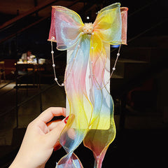 Mesh Bow Headdress Hair Clip for Girls Hair Accessories