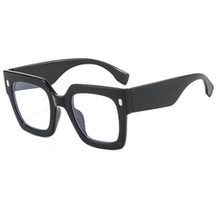 Light Blocking Glasses Square Clear Lens Jelly Frame