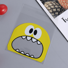 100pcs Monster Cookie Candy Bags for Baking