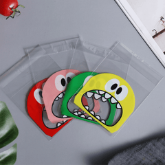 100pcs Monster Cookie Candy Bags for Baking