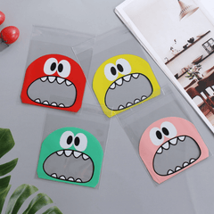 100pcs Monster Cookie Candy Bags for Baking