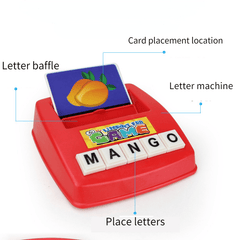 113Pcs English Literacy Card Typewriter Game Early Kid Education Toy