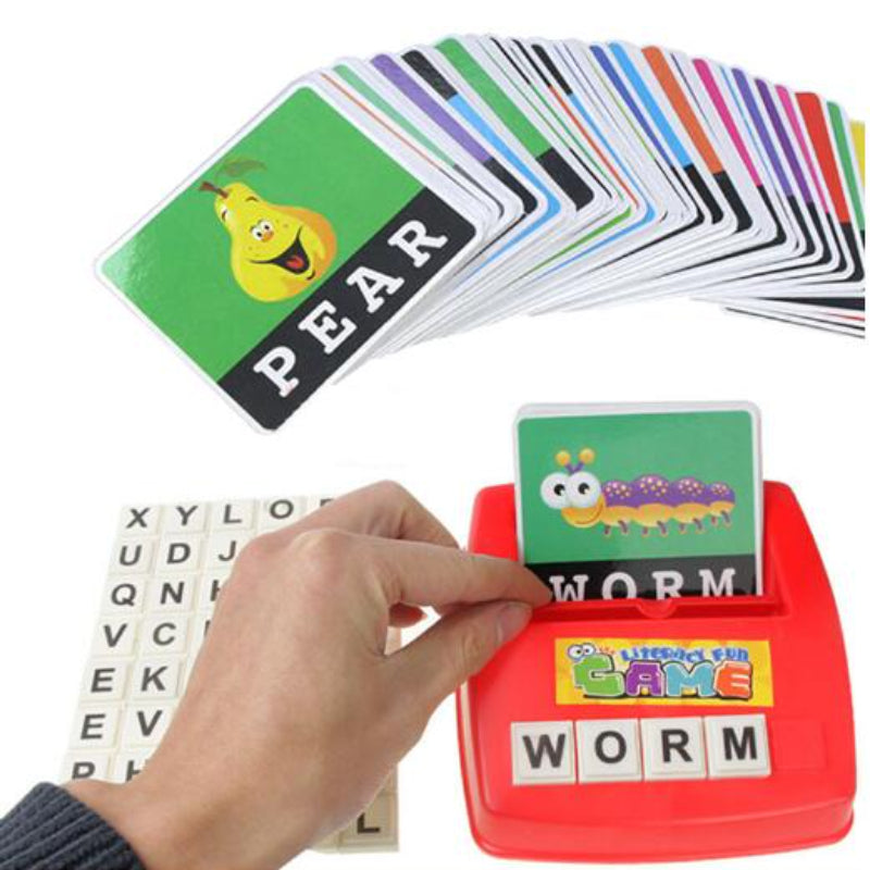 113Pcs English Literacy Card Typewriter Game Early Kid Education Toy
