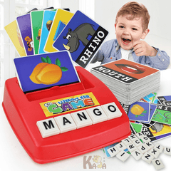 113Pcs English Literacy Card Typewriter Game Early Kid Education Toy