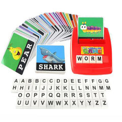 113Pcs English Literacy Card Typewriter Game Early Kid Education Toy