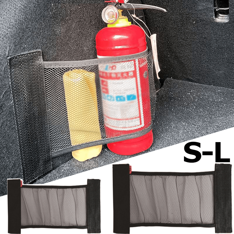 Elastic Mesh Straps Car Trunk Organizer