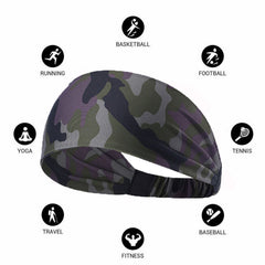 2 Packs Men's Sweat Sweatband Headband for Yoga Running