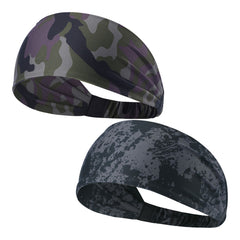 2 Packs Men's Sweat Sweatband Headband for Yoga Running