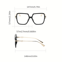 TR90 Square Light-Blocking Glasses for Women Men