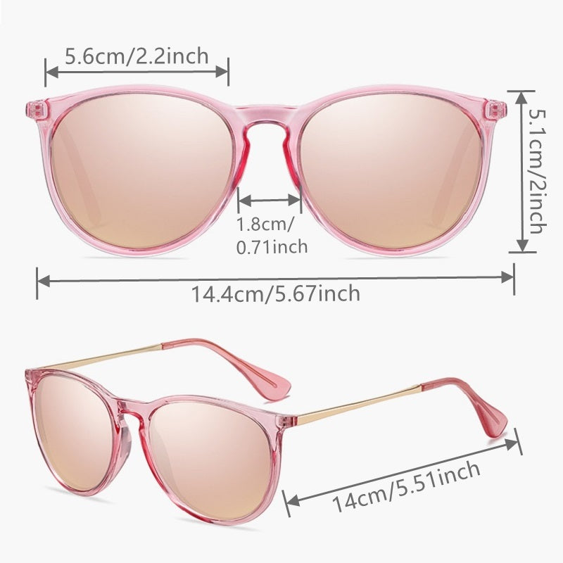 Polarized Round Drivers Sunglasses UV400 Sun Shades