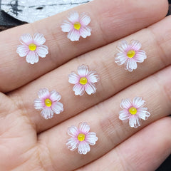 10pcs Mixed Mini Floret Cabochons for DIY Crafts Jewelry Hair Accessories