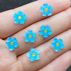 10pcs Mixed Mini Floret Cabochons for DIY Crafts Jewelry Hair Accessories