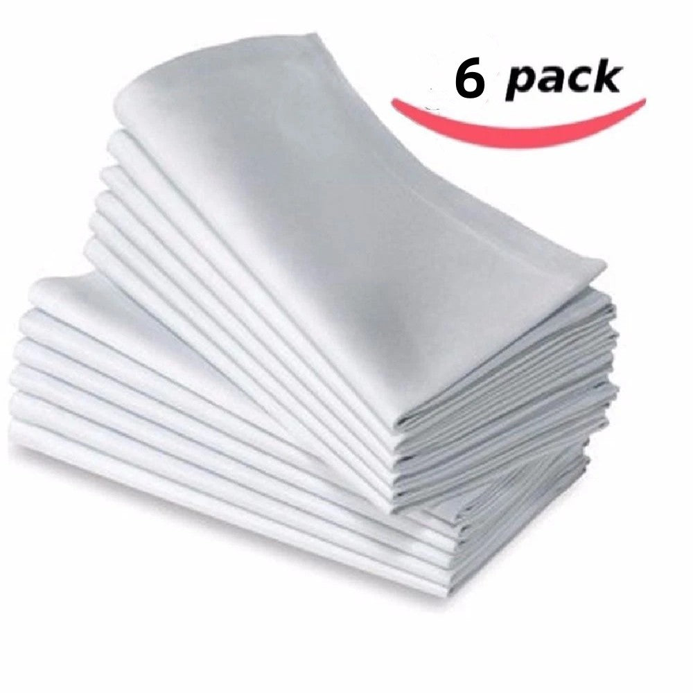 6pcs Cloth Napkins 50.8x50.8 Cm Washable & Reusable Table Dinner Napkins
