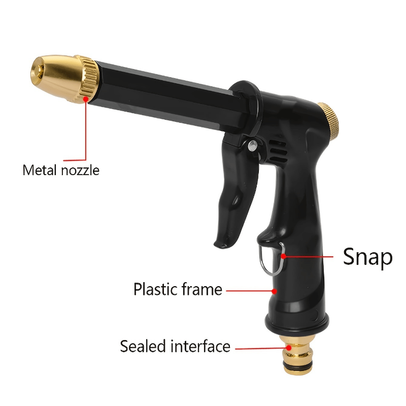 Adjustable High Pressure Water Pipe Nozzle Spray for Car Washing Pet Cleaning