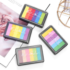 6pcs Colors Ink Pad for Rubber Stamps Paper Wood Fabric