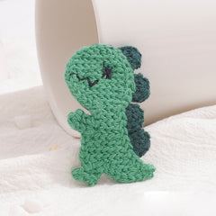 Dinosaur Hair Clip Knitted Hairpin for Girls Women Toddler