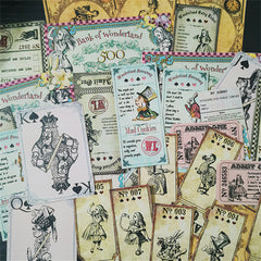 40 Alice Theme Stickers for DIY Crafts Water Bottles Bullet Journals