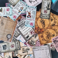 40 Alice Theme Stickers for DIY Crafts Water Bottles Bullet Journals
