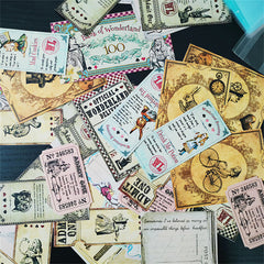 40 Alice Theme Stickers for DIY Crafts Water Bottles Bullet Journals
