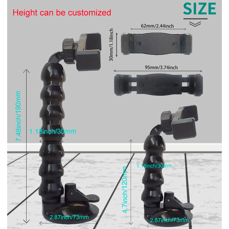 360&deg; Car Phone Holder Mount for GoPro 7 6 5 4 3 Camera