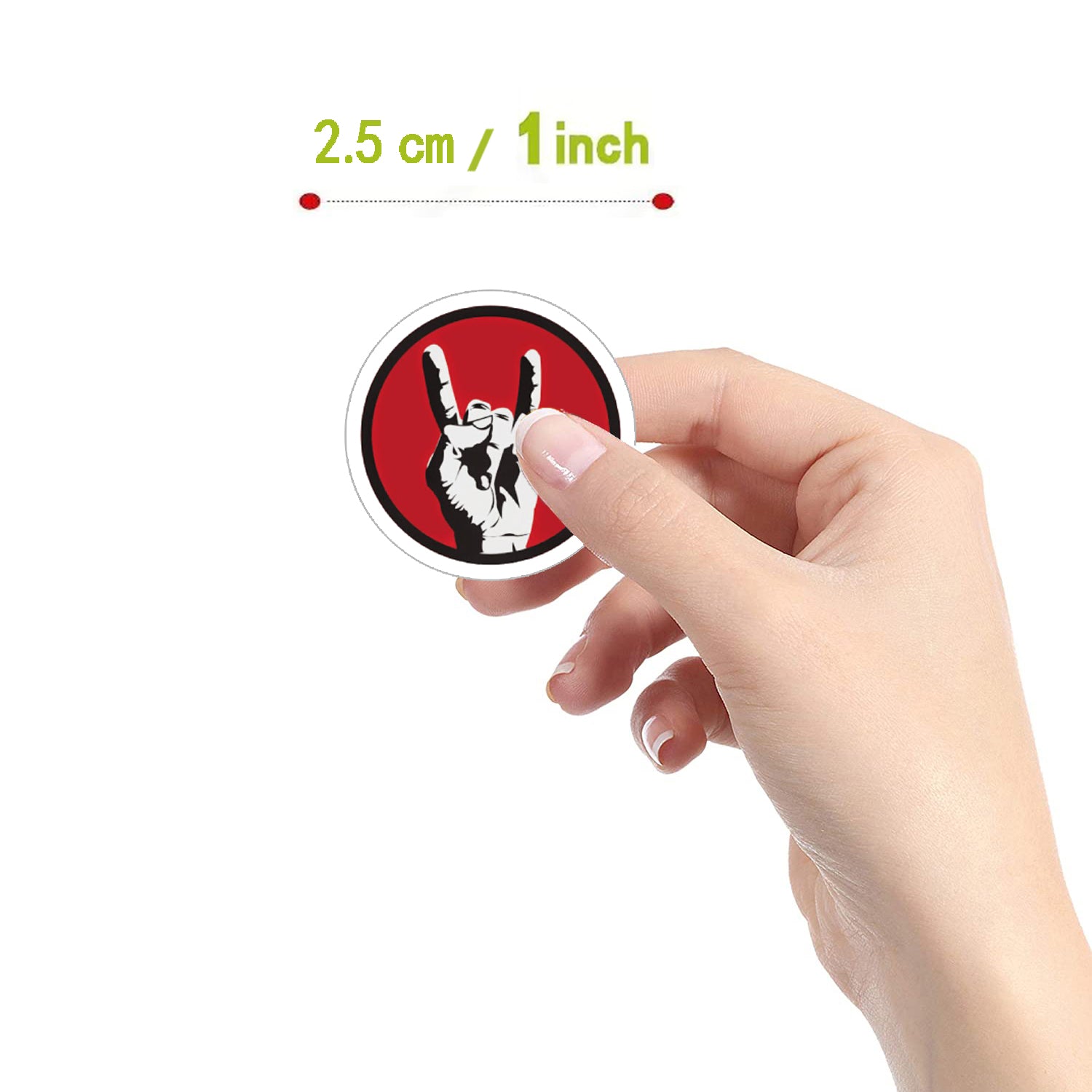 500pcs Rock Round Self Adhesive Label Stickers Paper DIY Creative Tape